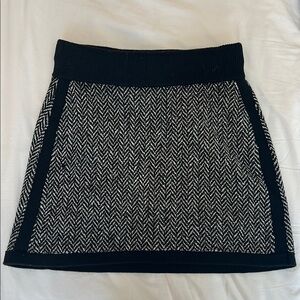 Me+Em Chevron Knitted A-Line Skirt